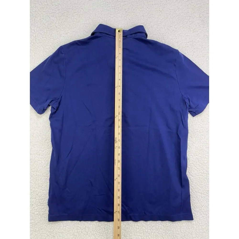 Polo Ralph Lauren Pima Soft Touch Short Sleeve Polo Shirt‎ Mens XL Blue Red Pony